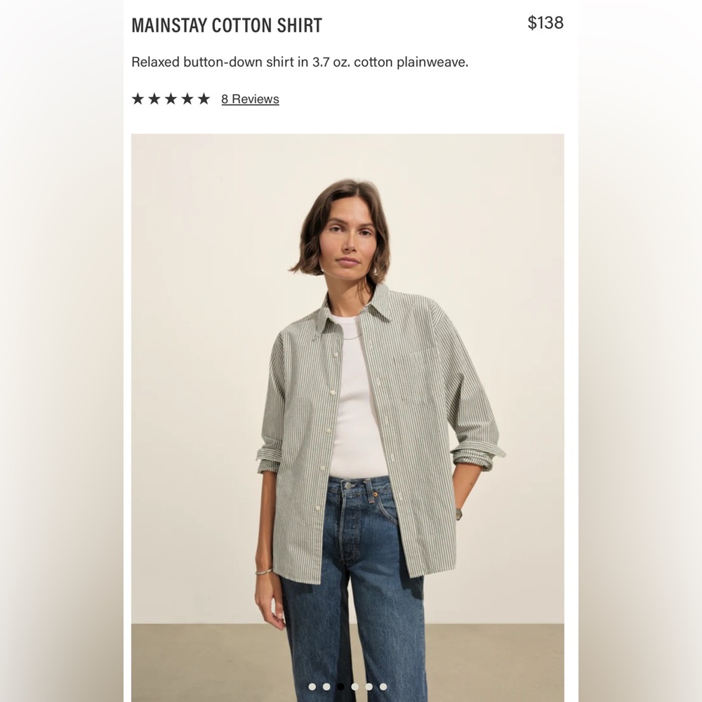 Buck Mason Cotton Mainstay Shirt - Small